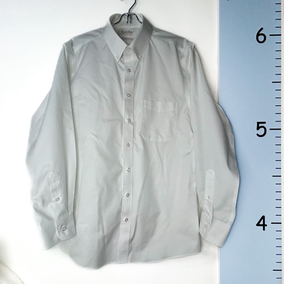 Roundtree & Yorke Gold Label Slim Fit White Men's Shirt 16/32 Slim fit - Picture 1 of 10